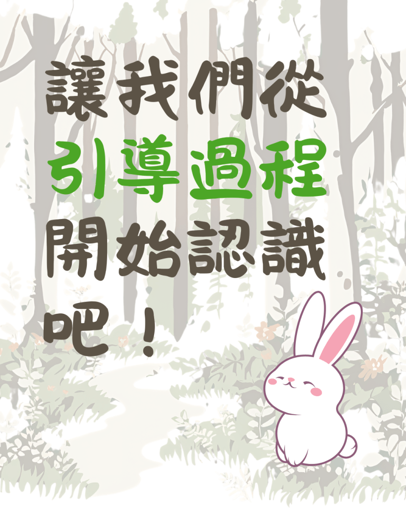 讓我們從 引導過程 開始認識吧！